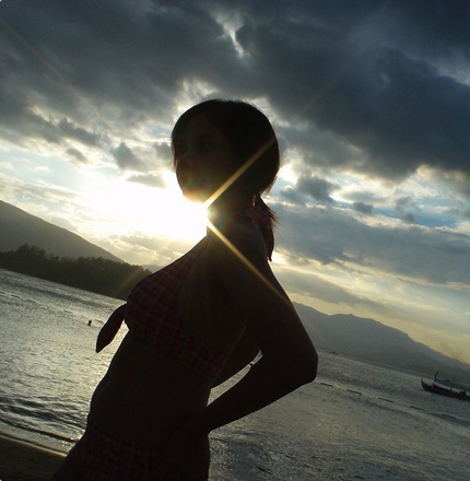 Filipina in Sunset