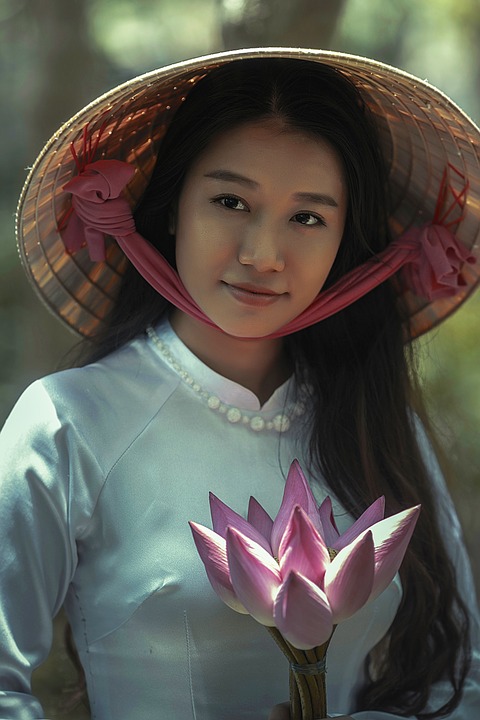 Vietnamese Girl in Hat